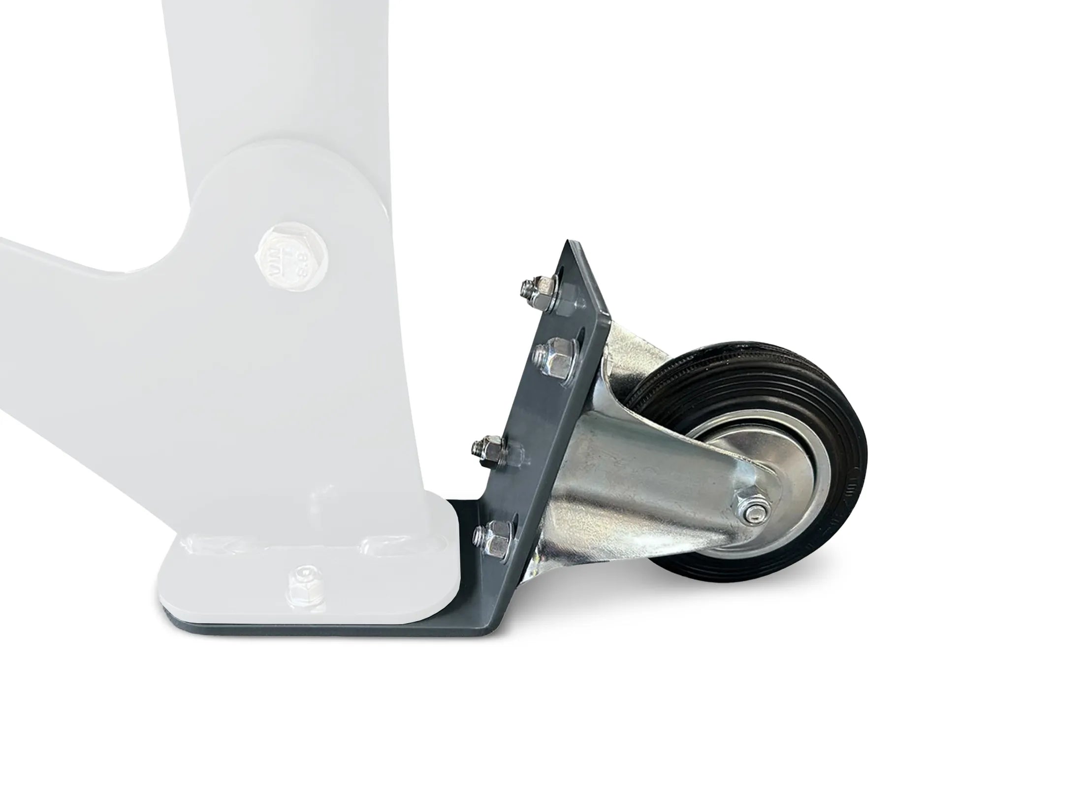 Radsatz für Waldsofa von Liegeland, nachrüstbare Rollenlösung zur einfachen Bewegung der Waldliege und Outdoor-Doppelliege bei stabilem Stand im Garten.