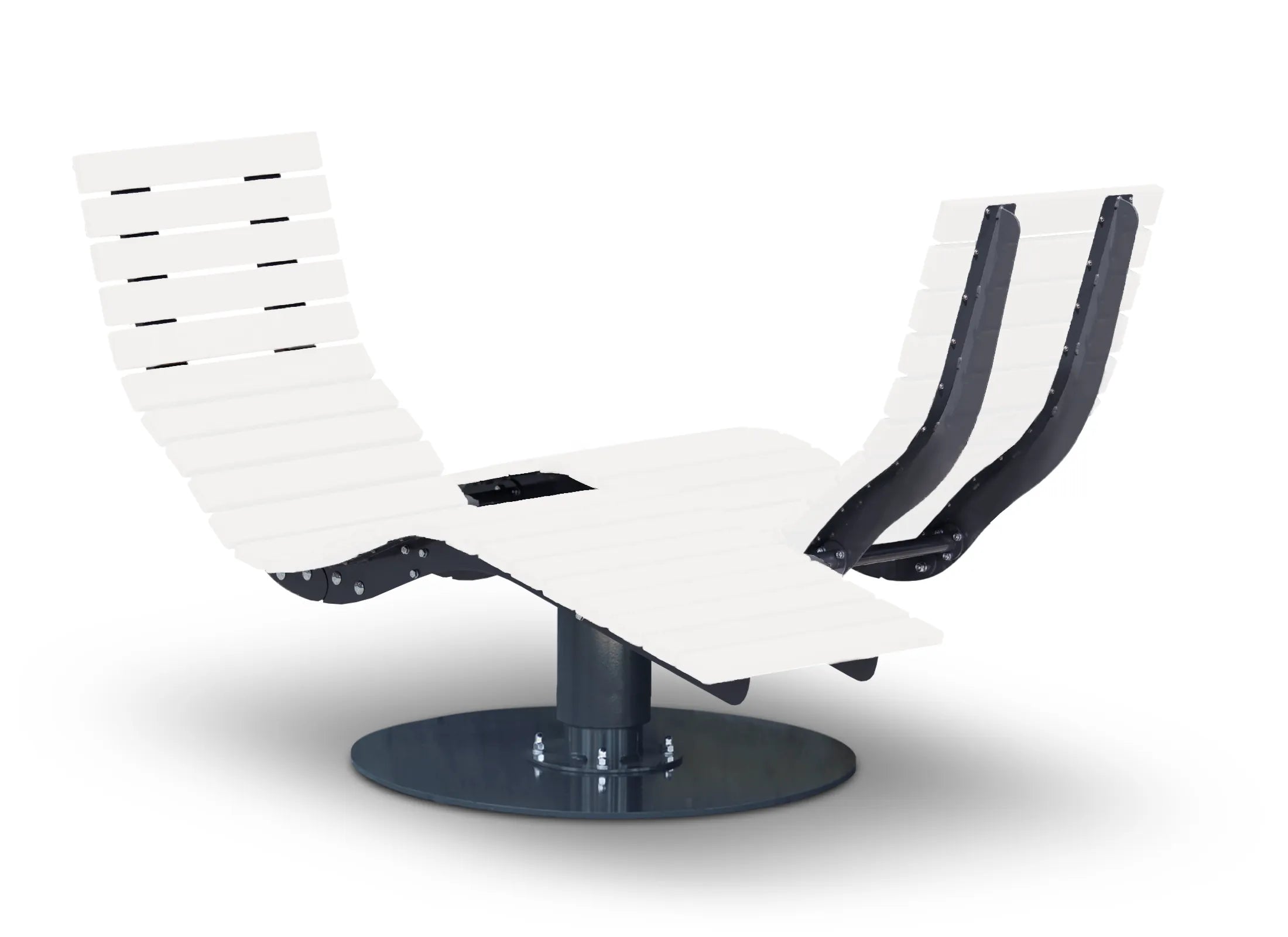 Stahlgestell für Waldsofa gegenüberliegend mit Grundplatte von Liegeland– DIY-Grundgestell zum Selberbauen einer Wellenliege, hochwertige Metallkonstruktion ohne Holz, preisgünstige Alternative zum Komplettmodell