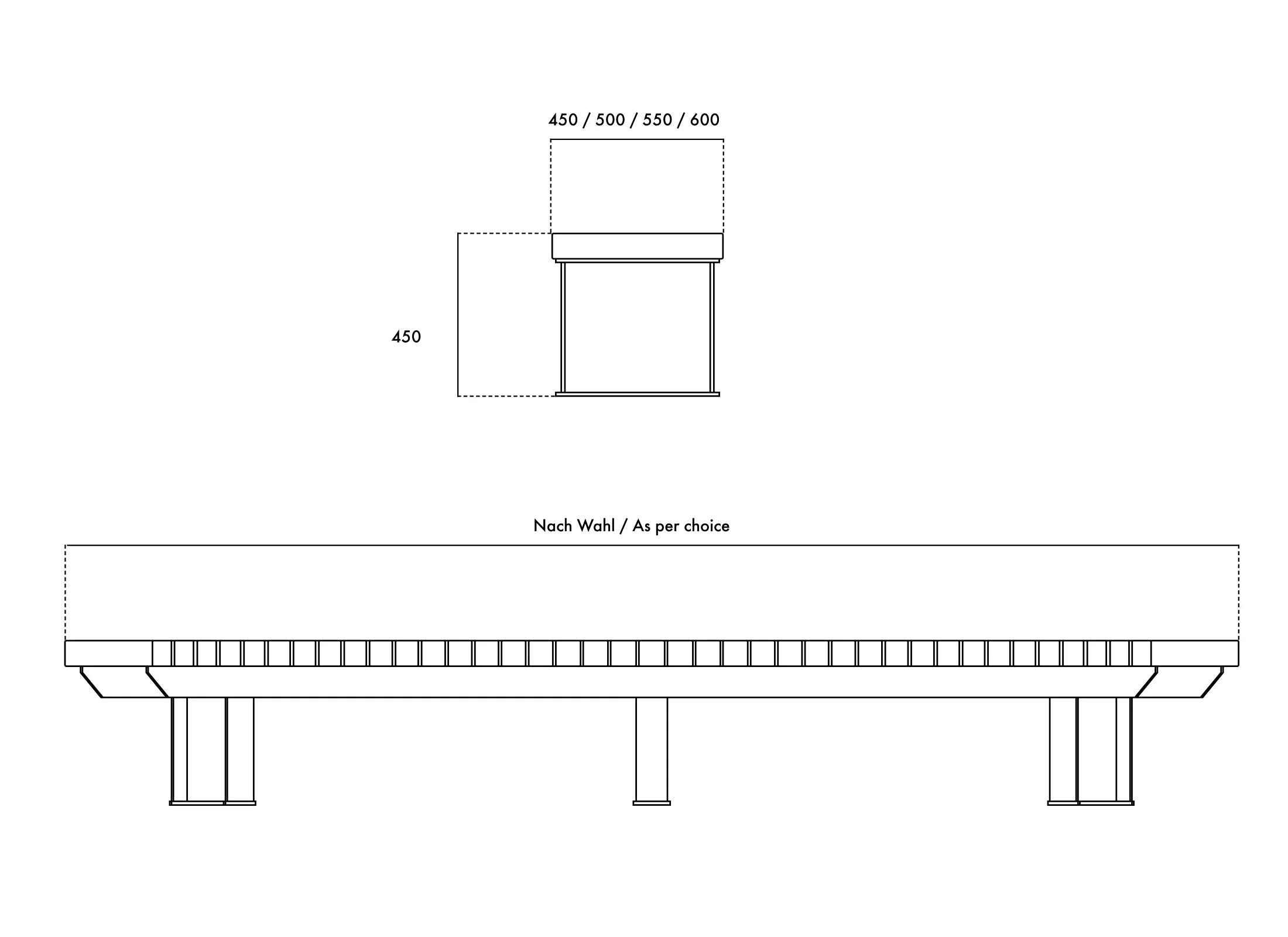 Sitzbank Belle Curve von Liegeland als gebogene Outdoor-Sitzbank mit verzinktem und pulverbeschichtetem Stahlgestell, individuell im Radius gefertigt für runde Plätze, Parkanlagen und Baumstandorte.